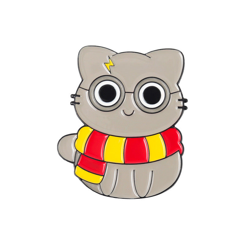 Pin's Broche Email | Chat Sorcier Kawaii | Fun | Humour