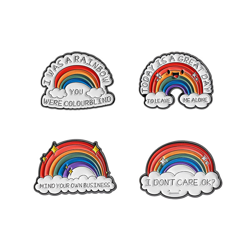 Pin's Broche Email | Arc en Ciel | Arc en ciel | Kawaii | Fun | Humour