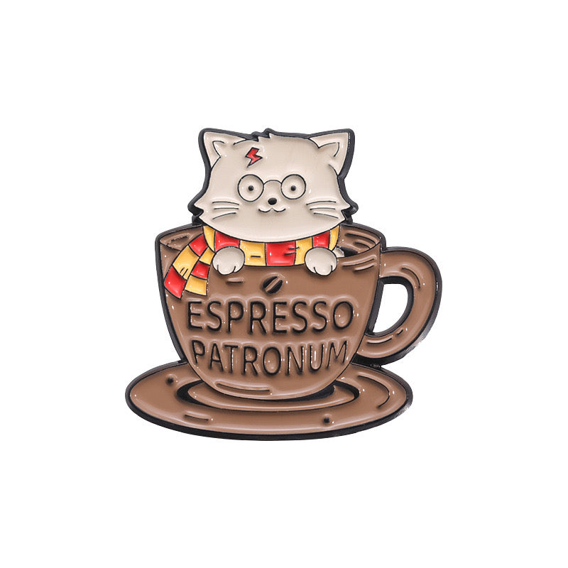 Pin's Broche Email | Chat Sorcier Kawaii | Fun | Humour