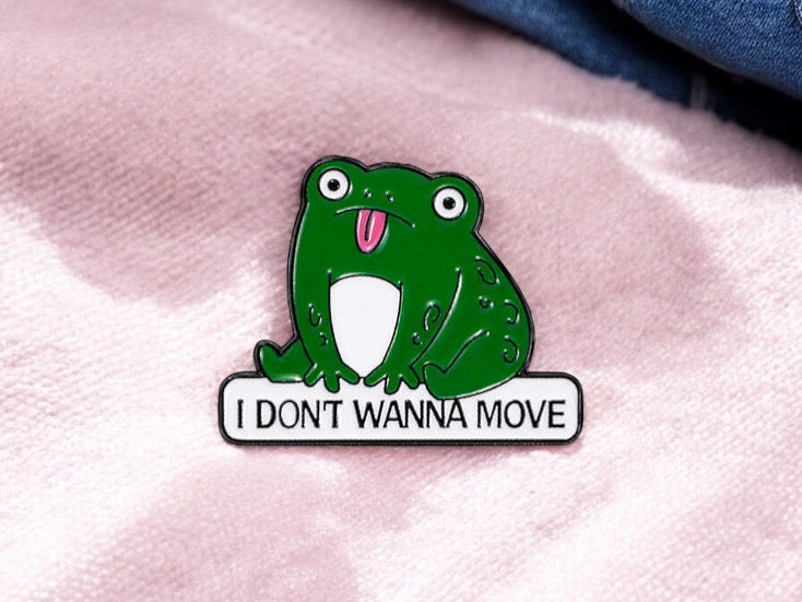 Pin's Broche Email | Grenouille Couteau ou Langue tirée | Humour | Mignon | Fun | Kawaii
