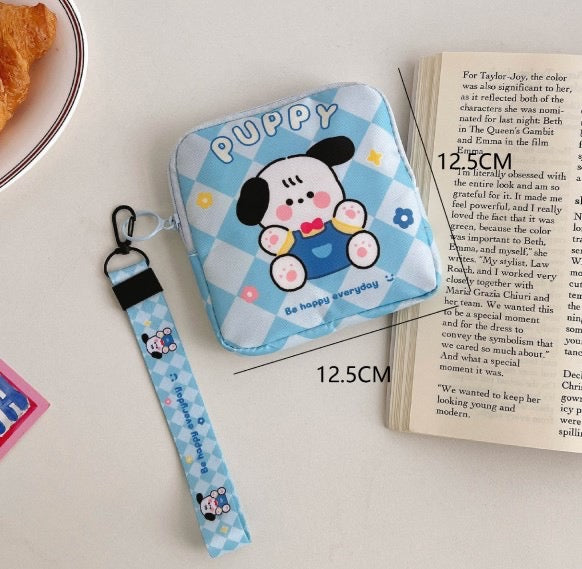 Pochette Rangement avec Sangle | Pochettes Serviettes Hygiéniques | Kawaii Mignon
