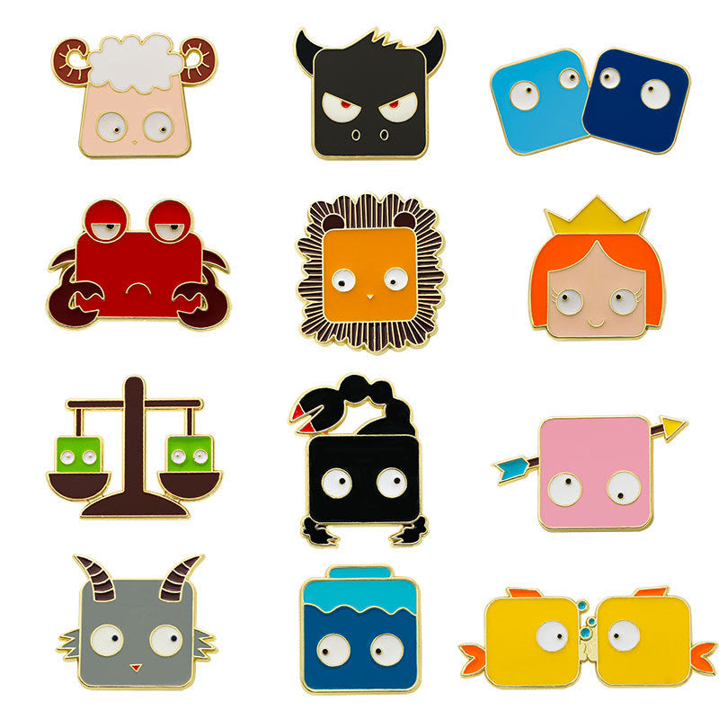 Email Brooch Pin | Rabbit Moon or Sun | Kawaii | Cute Cartoon