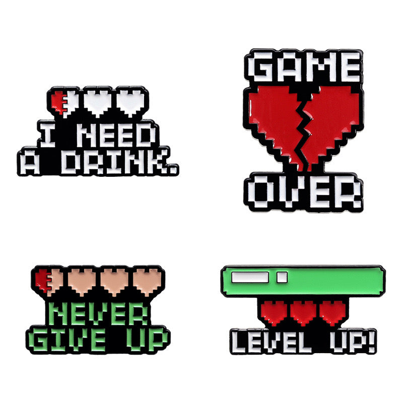 Pin's Broche Email | Console Jeux | Gamer | Kawaii | Fun | Humour Text