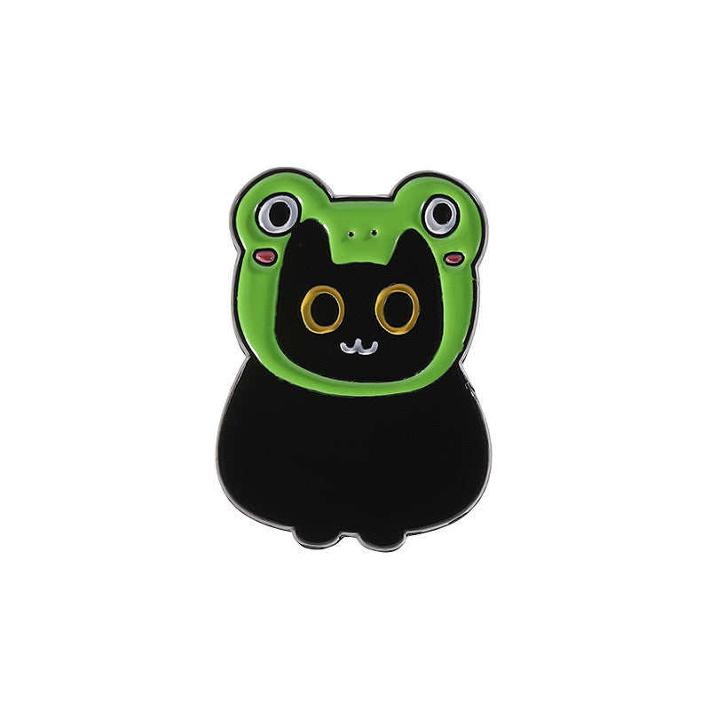 E-Mail-Brosche | Froschmesser oder Zunge raus | Humor | Niedlich | Spaß | Kawaii
