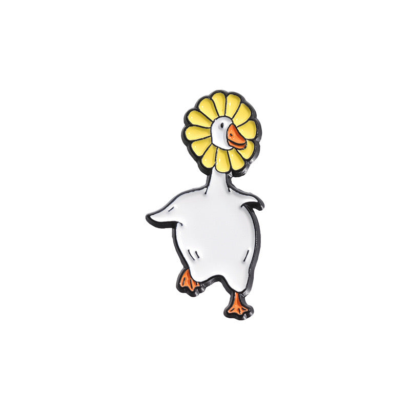 Email Brooch Pin | Frog or Duck Flower | Spring Flower | Kawaii | Fun | Humor