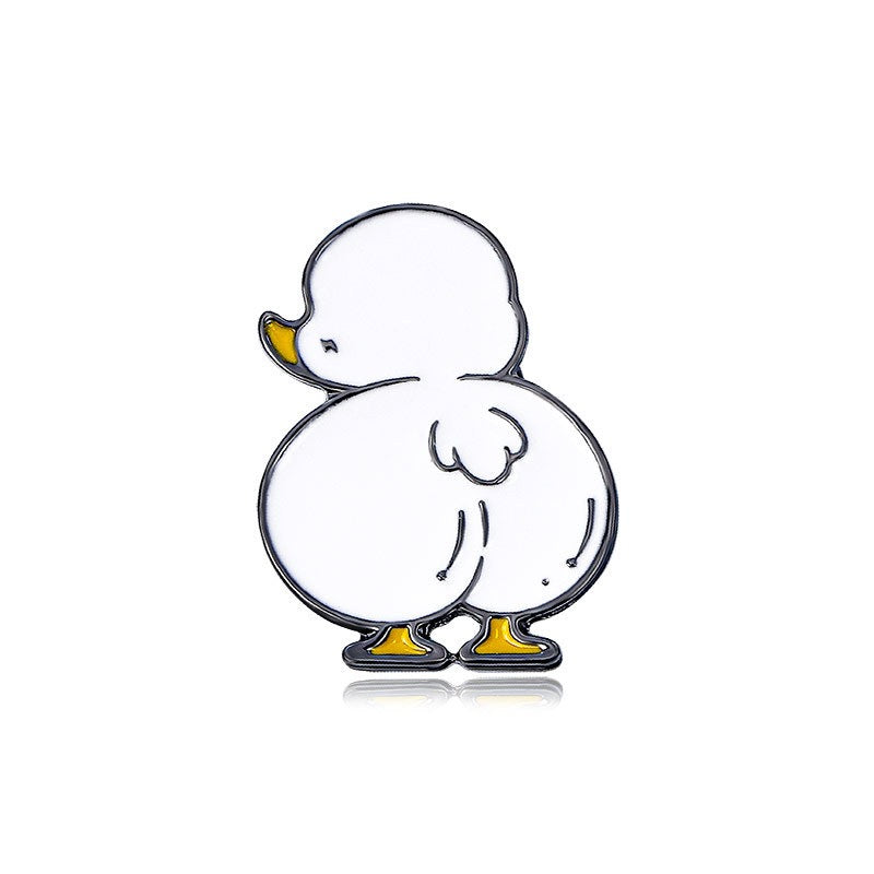 Pin's Broche Email | Derrière, Fesses d'animaux | Chien Canard | Kawaii | Fun | Mignon Dessin Animé
