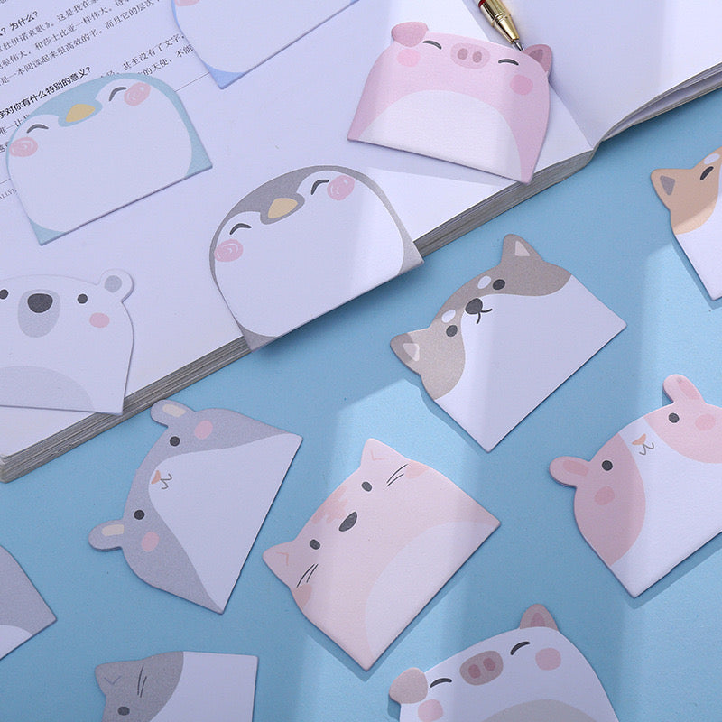 Message Note Sticker | Animals | Stationery | Kawaii style | Accessories | Post It | Cute | Bear Onesies | Penguins