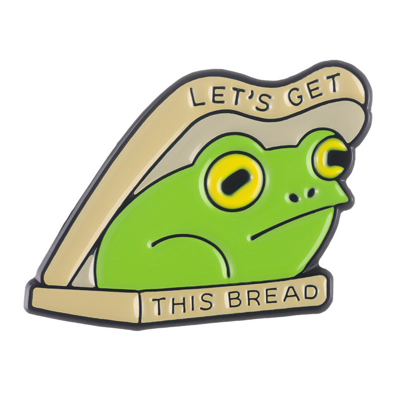 Email Brooch Pin | Frog Sandwich | Frog Lovers | Frog | Kawaii | Fun | Humor