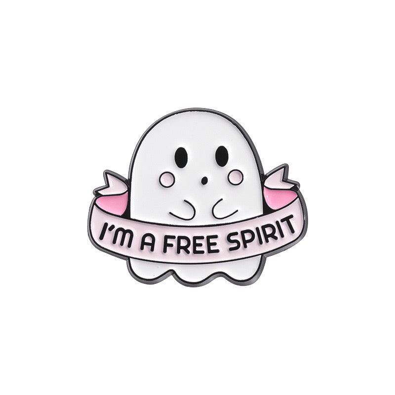 Pin's Broche Email | Bébé Fantomes | Mignon | Kawaii | Fun | Humour
