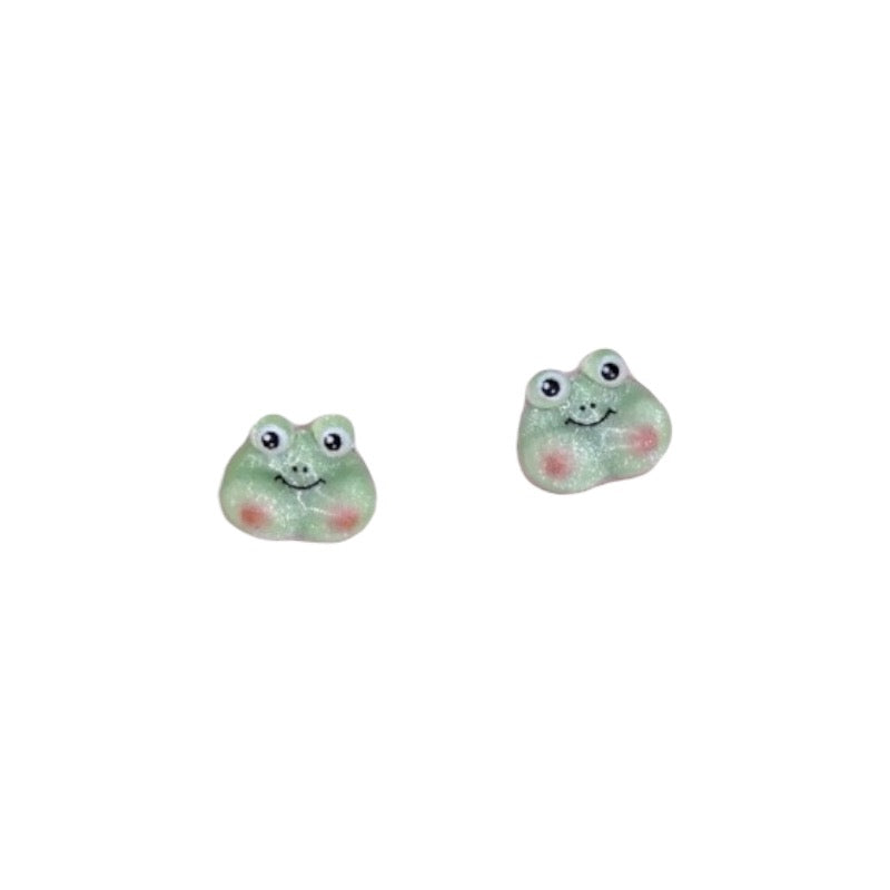 Boucles d'oreilles | Grenouille | Frog | Kawaii | Mignon Résine