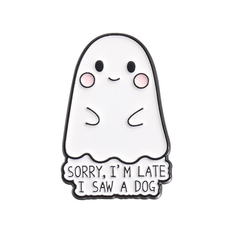Pin's Broche Email | FantômE | Fantome | Cute Mignon | Humour Fun Halloween Horreur | Kawaii
