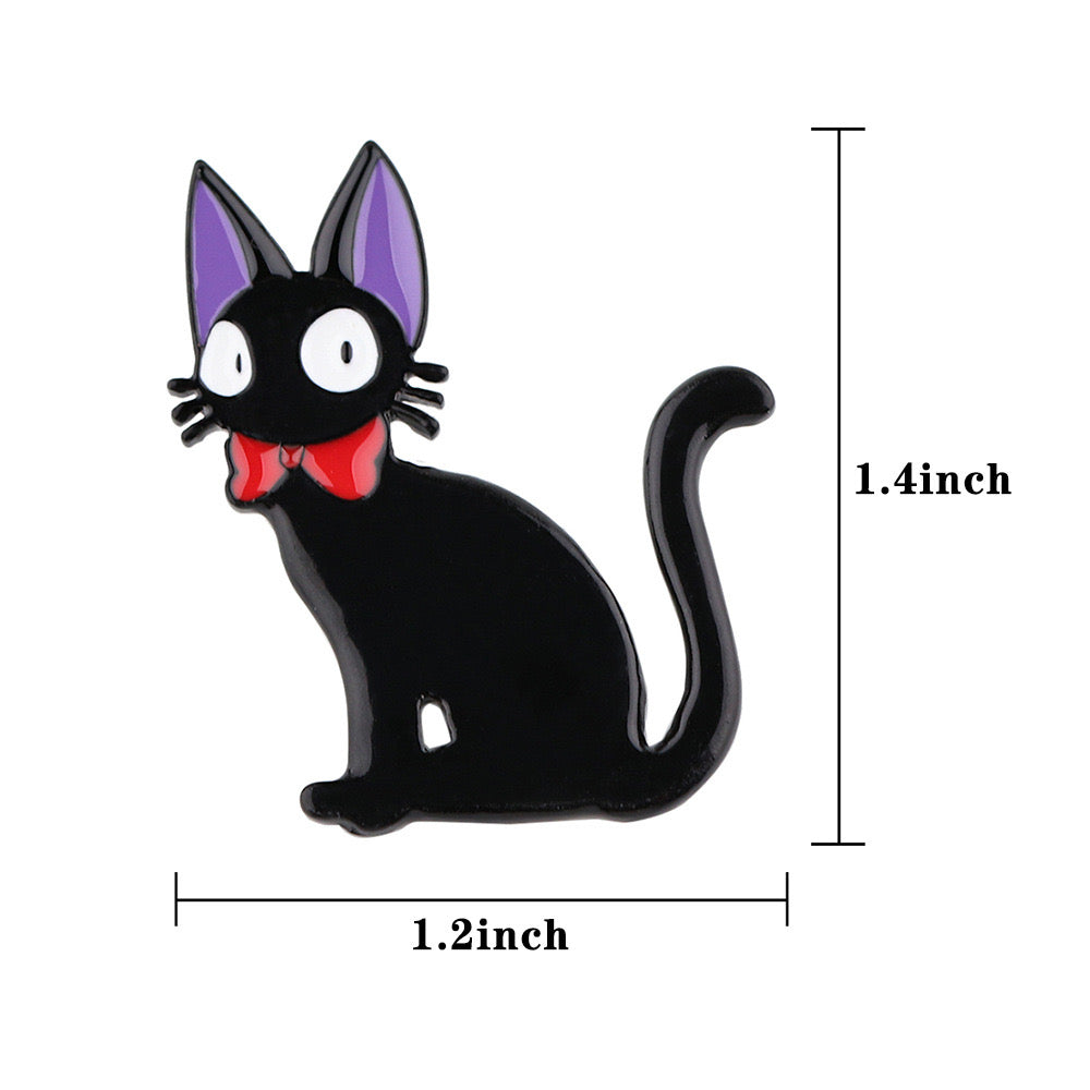 Pin's Broche Email | Chat Boulangerie | Chat Noir | Kawaii | Mignon Dessin Animé