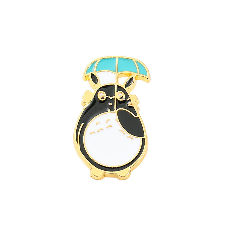 Pin's Broche Email | Chat Lapin Gris | Totoro | Kawaii Mignon