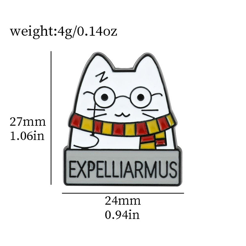 Pin's Broche Email | Chat Sorcier Kawaii | Fun | Humour