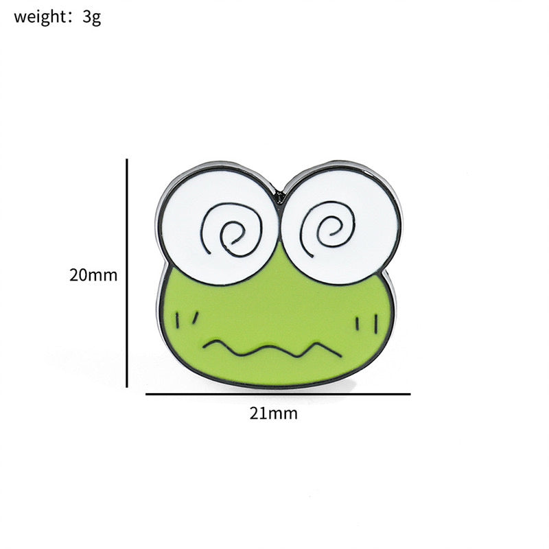 Pin's Broche Email | Grenouille Hypnotisé | Mignon | Kawaii