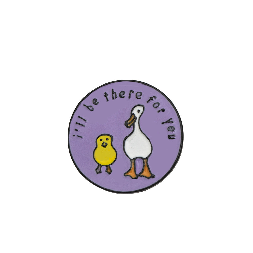 Pin's Broche Email | Poussin Canard | Meilleurs Amis | Humour | Kawaii | Mignon