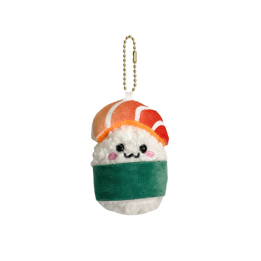 Glockenanhänger für Tasche oder Handy | Onigiri Sushi japanische Reisbällchen | Glocke | Kawaii | Niedlich | Taschenanhänger aus Metall