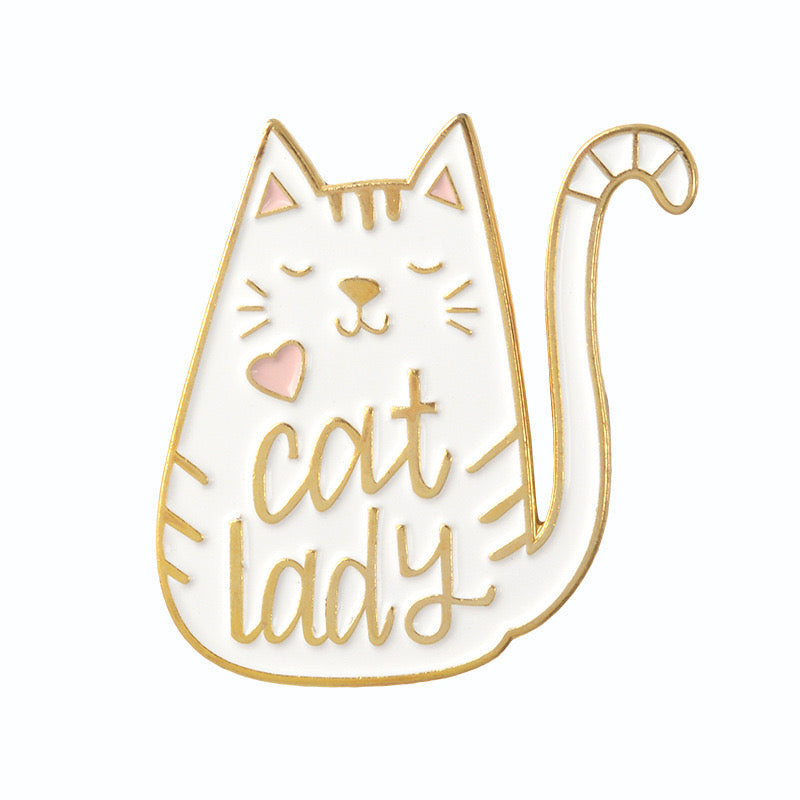 Pin's Broche Email | Dog Mom ou Cat Lady | Amoureux Chien ou Chat | Kawaii | Fun | Mignon