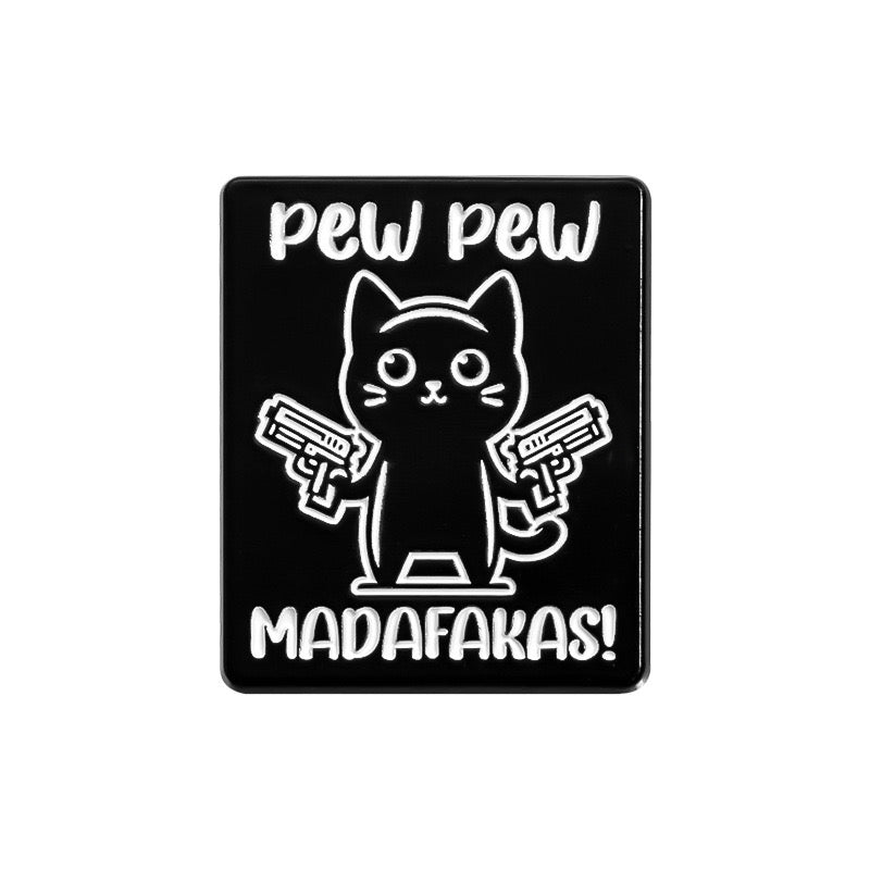 Pin's Broche Email | Chat Pistolets | Humour | Mignon | Fun | Kawaii