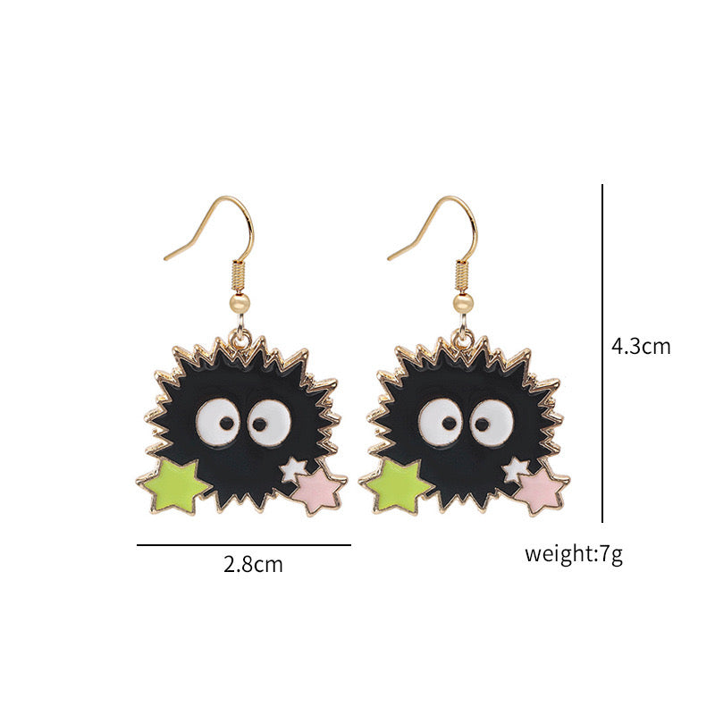 Earrings | Drop earrings | Alice in Wonderland | Late Bunny Alice | Gold Plated Copper