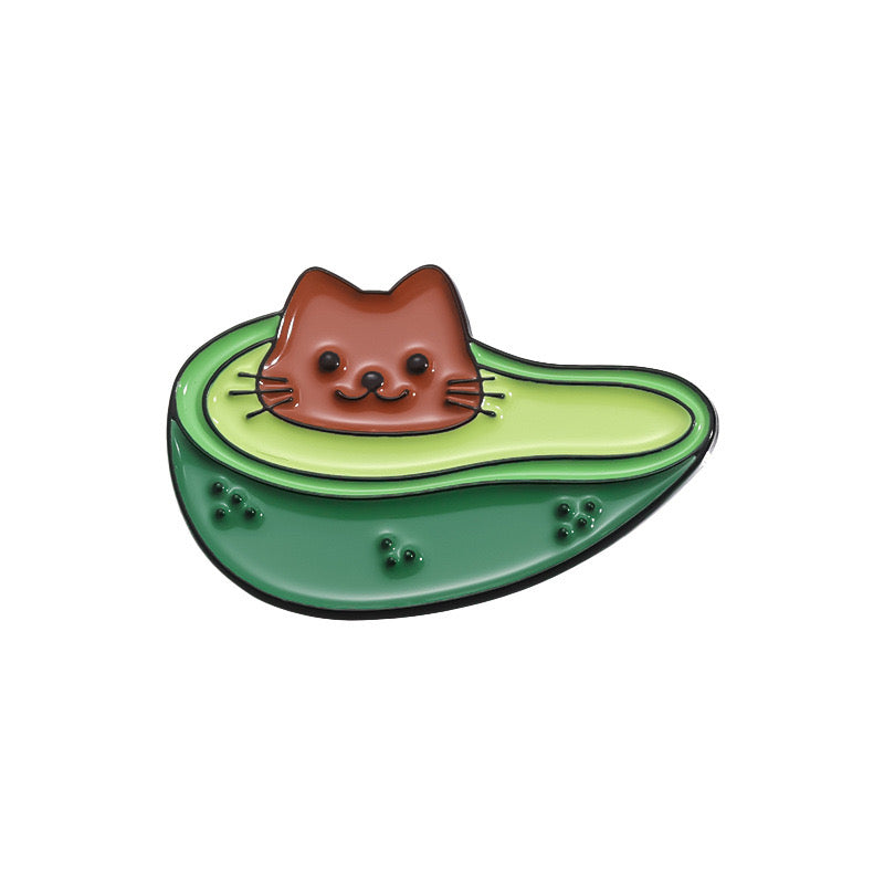 Pin's Broche Email | Avocat Chat | Avocato | Kawaii | Fun | Humour