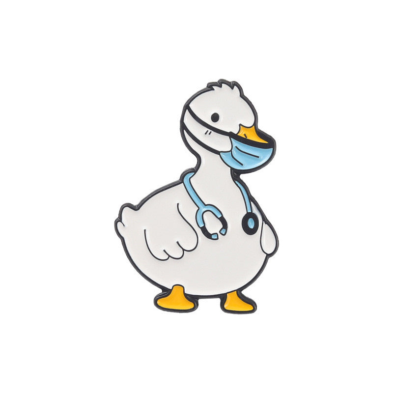 Pin's Broche Email | Canard Docteur | Humour DuckTor | Médecine | Kawaii | Fun | Humour