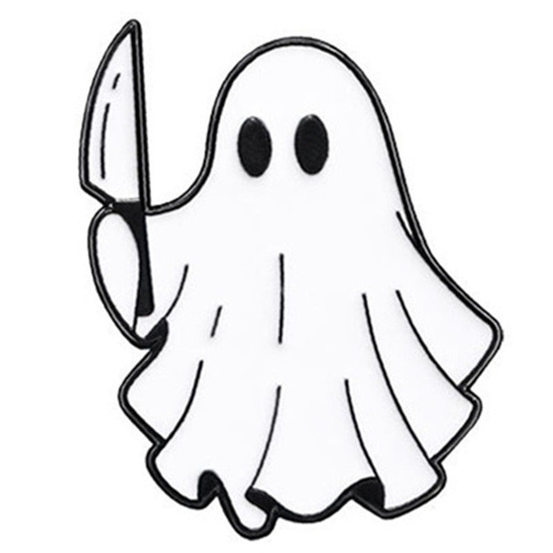 Pin's Broche Email | FantômE | Fantome | Cute Mignon | Humour Fun Halloween Horreur | Kawaii