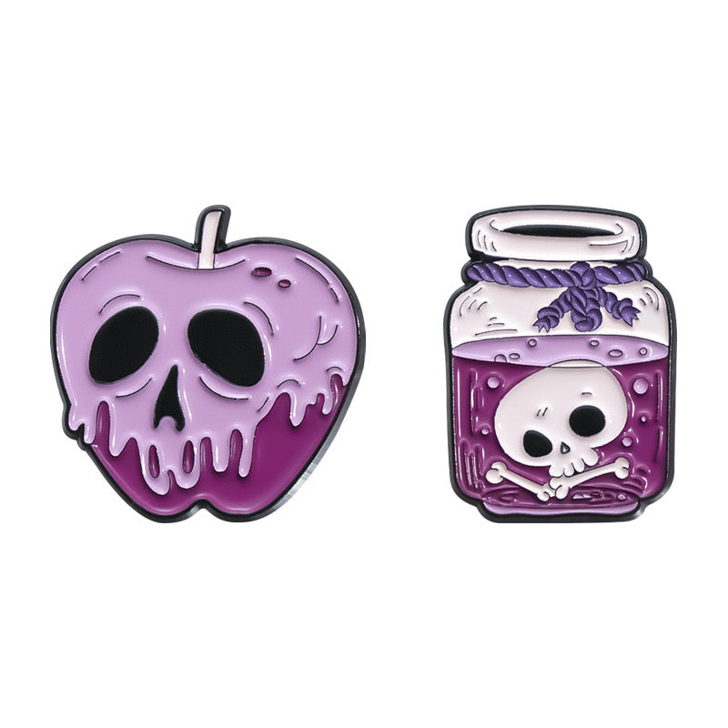 Pin's Broche Email | Crane | Potion Magique | Cute Mignon | Humour Fun Halloween Horreur | Kawaii