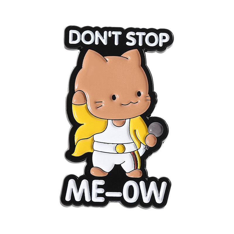 Pin's Broche Email | Chat Rock n Roll | Amoureux des Chats | Kawaii | Fun | Humour Mignon Pop Music