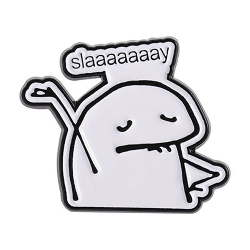 Pin's Broche Email | Bonhomme Slay Danse Trend | Kawaii | Fun | Humour