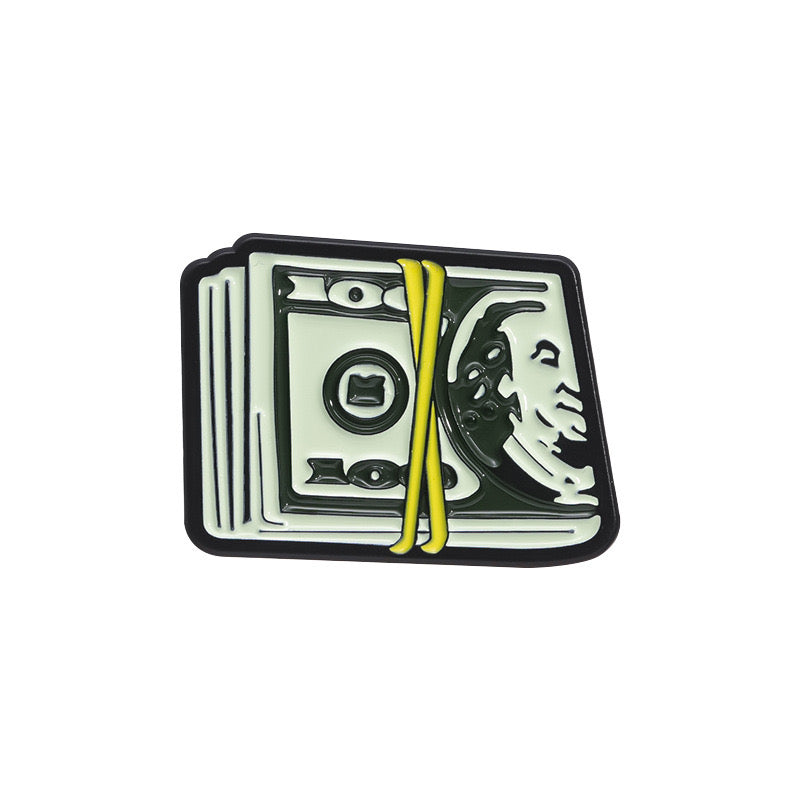 Pin's Broche Email | Liasse de Billet | Argent Monnaie | Humour | Kawaii | Mignon