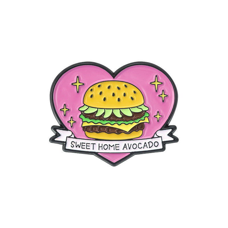 Pin's Broche Email | Avocat | Avocado Burger | Kawaii Mignon | Fun | Humour