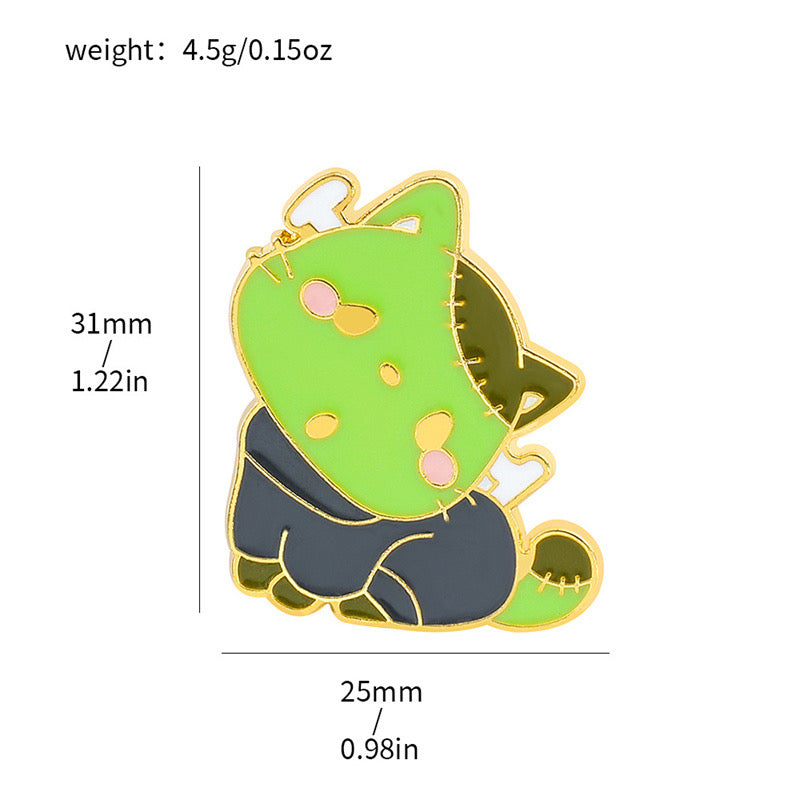 Pin's Broche Email | Chats Sushi ou Frankenstein | Chaton | Kawaii | Fun | Humour