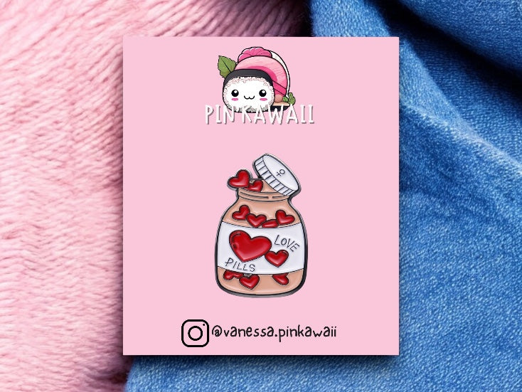 Email Brooch Pin | Cartoon Cat Humor | Pink Girly Feminine | Cat Lovers | Kawaii | Cute
