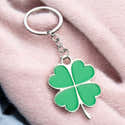 Lot De 60 Pendentifs Trèfle à Quatre Feuilles En Métal Vert - Porte-bonheur DIY Pour Bijoux, Porte-clés - 8
