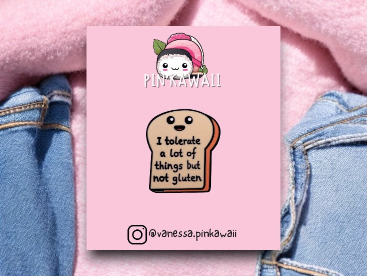 Pin's Broche Email | Tartine Sans Gluten | Mignon | Kawaii | Fun | Humour