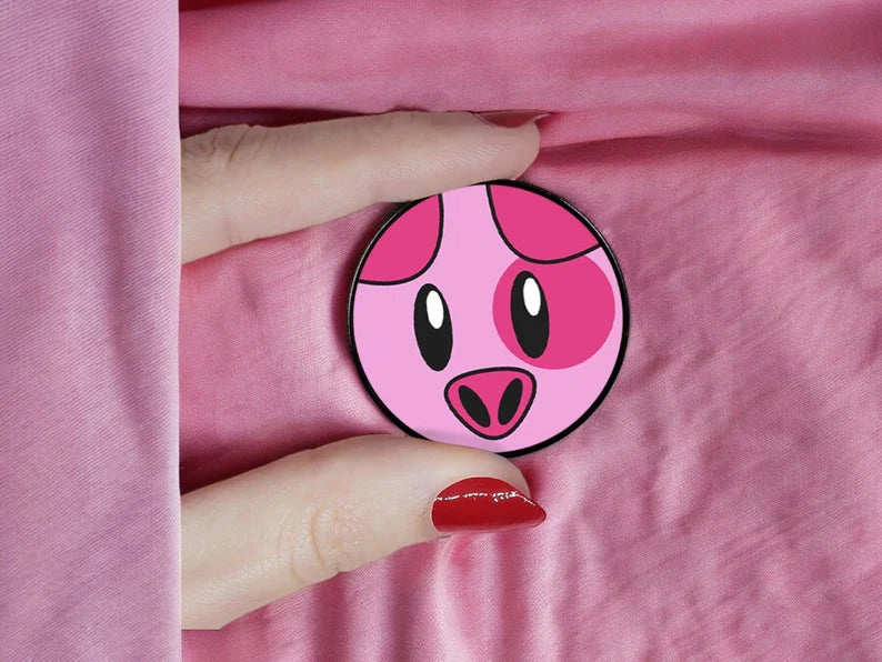 E-Mail-Brosche | Süßes Kawaii Schwein | Kawaii | Cartoon-Tier