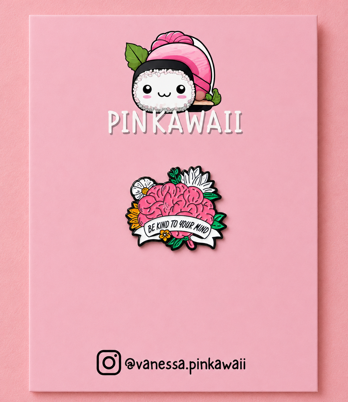 Pin’s cerveau Be Kind to Your Mind | Santé mentale