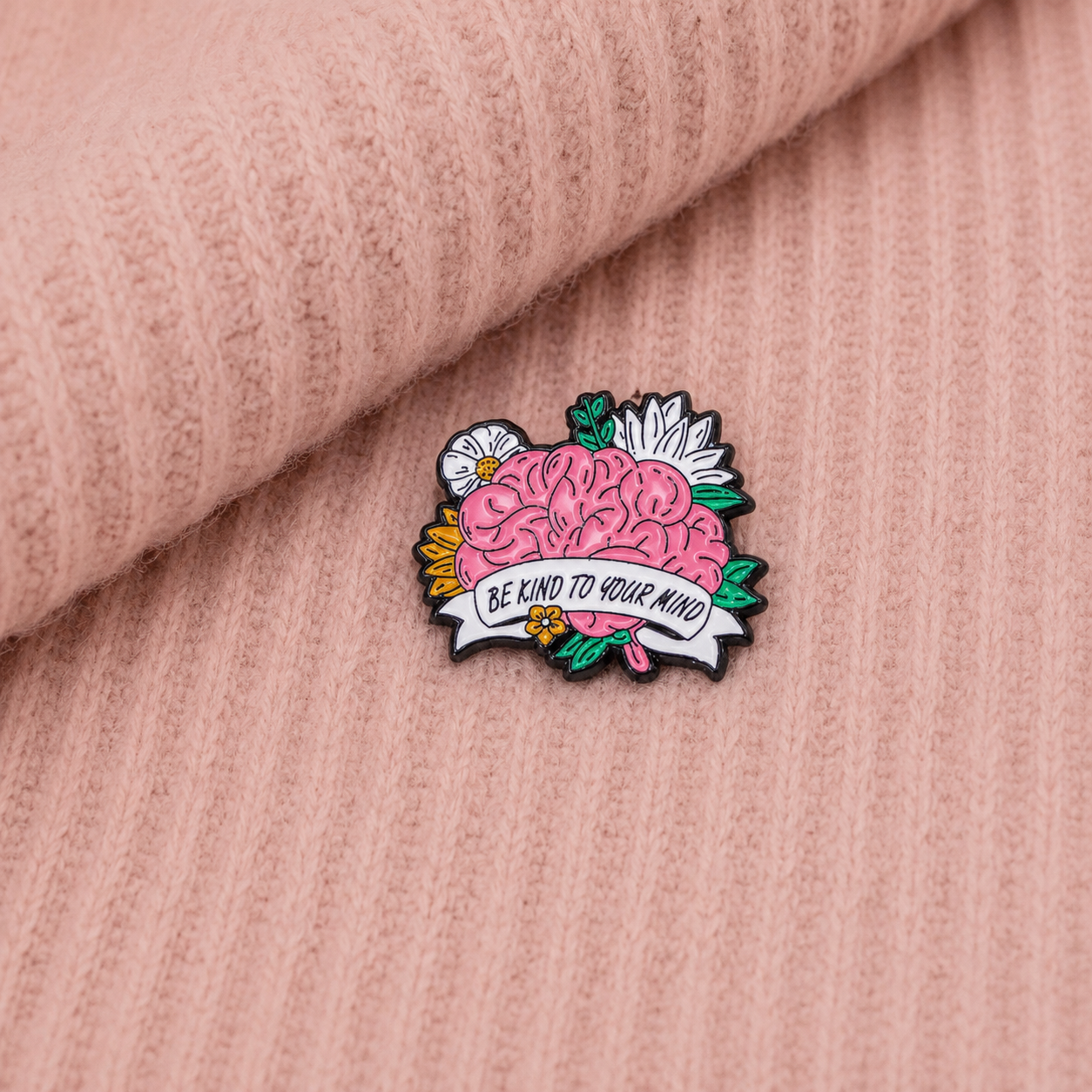 Pin’s cerveau Be Kind to Your Mind | Santé mentale