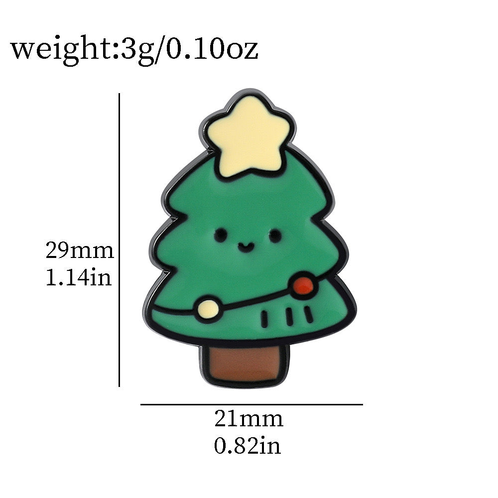 Pin's Broche Email | Père Noël | Kawaii Mignon | Fun | Humour Décoration Noël Fête fin Année