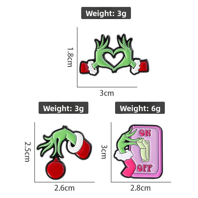Pin's Broche Email | Père Noël | Kawaii Mignon | Fun | Humour Décoration Noël Fête fin Année