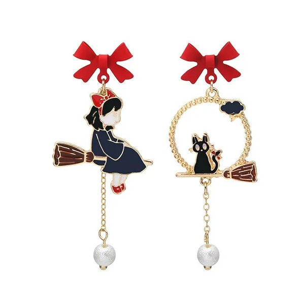Earrings | Drop earrings | Alice in Wonderland | Late Bunny Alice | Gold Plated Copper
