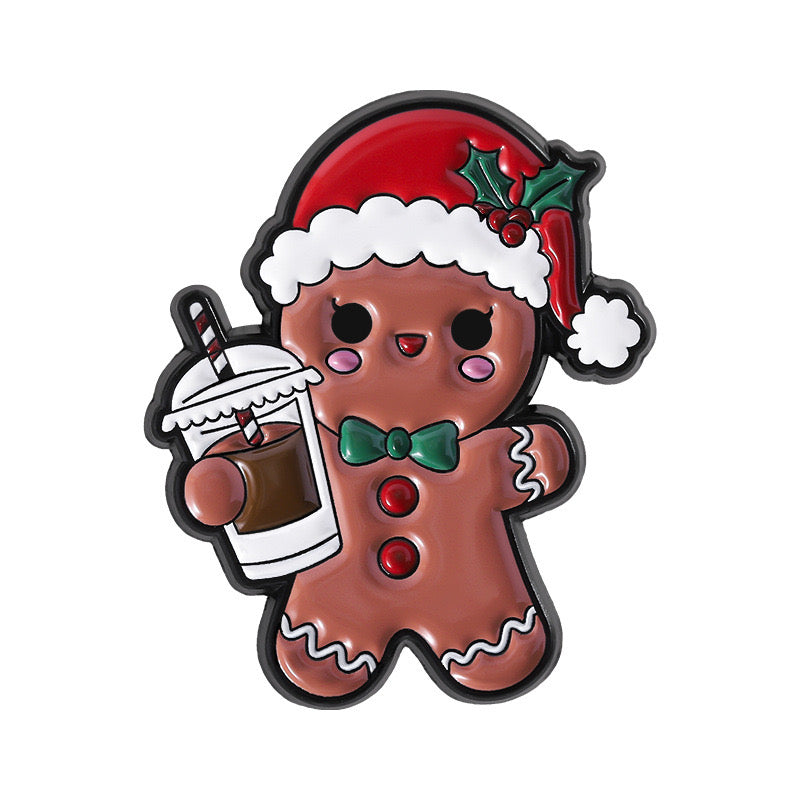 Pin's Broche Email | Noël | Kawaii Mignon Chat | Fun | Humour Décoration Noël Fête fin Année