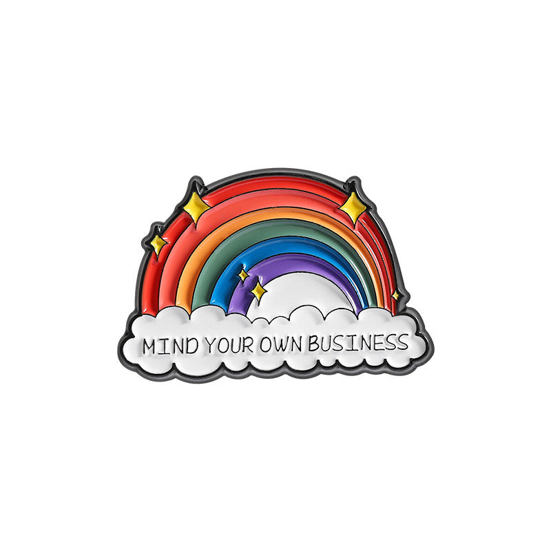 Pin's Broche Email | Arc en Ciel | Arc en ciel | Kawaii | Fun | Humour