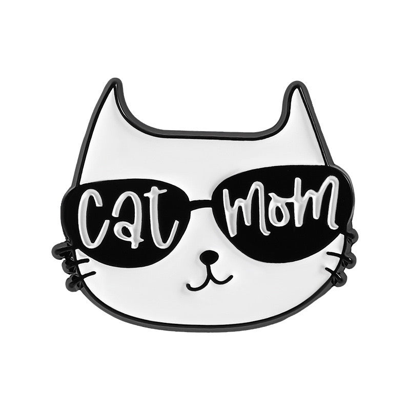 Pin's Broche Email | Cat Mom ou Cat Daddy | Amoureux Chat | Kawaii | Fun | Mignon