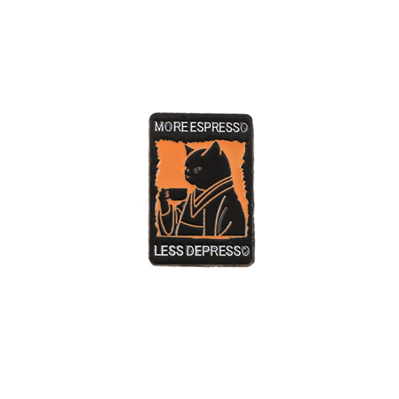 Pin's Broche Email | Chat Being Normal | More Espresso | Mignon |Kawaii | Fun | Humour