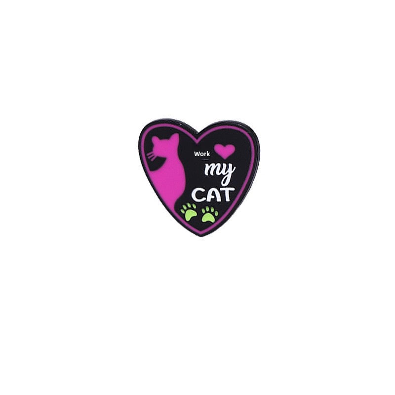 Pin's Broche Email | Love my Dog Cat | Amoureux Chat Chien | Kawaii | Fun | Mignon