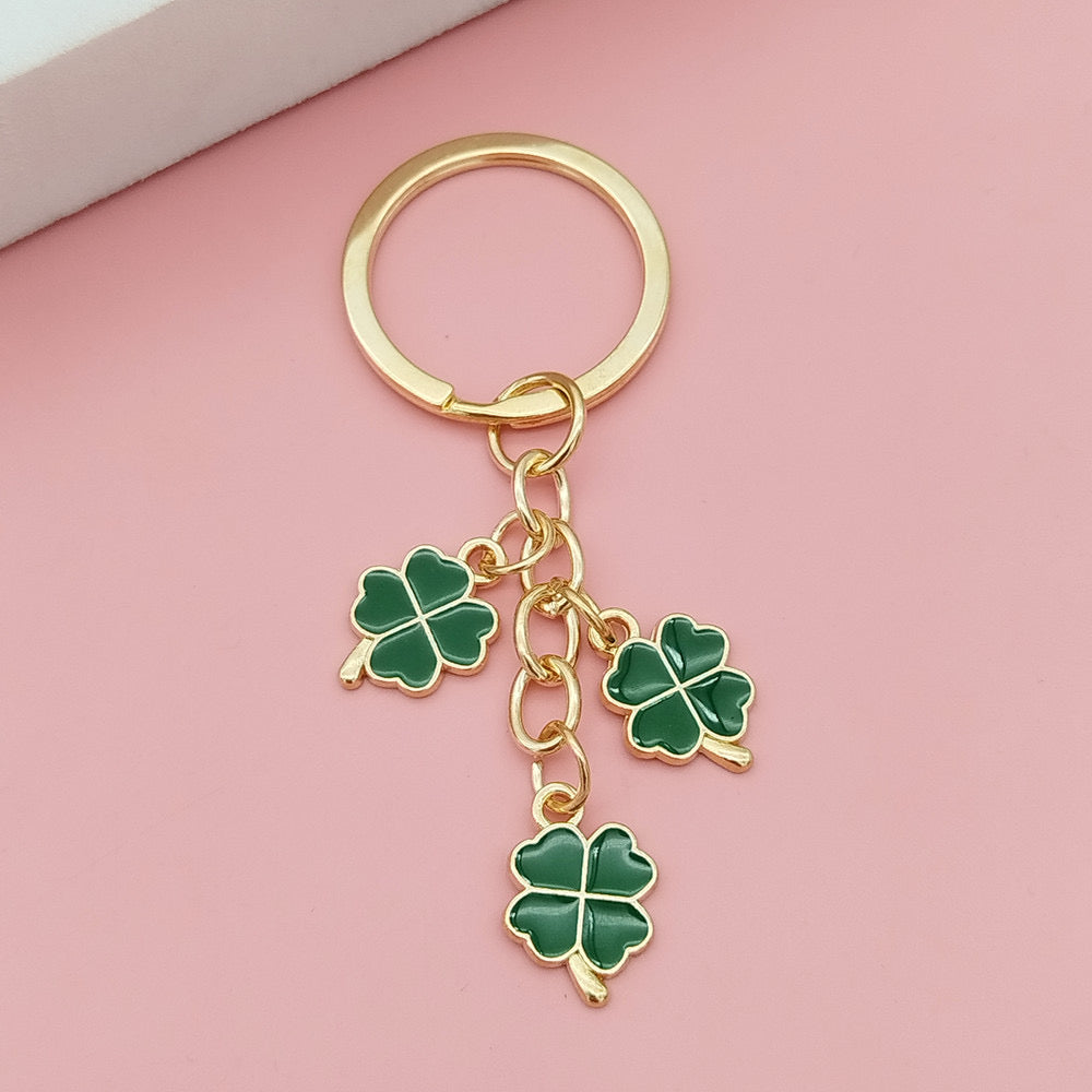 Porte Clés | Trèfle 4 feuilles | Porte Bonheur | Chance | Kawaii | Mignon
