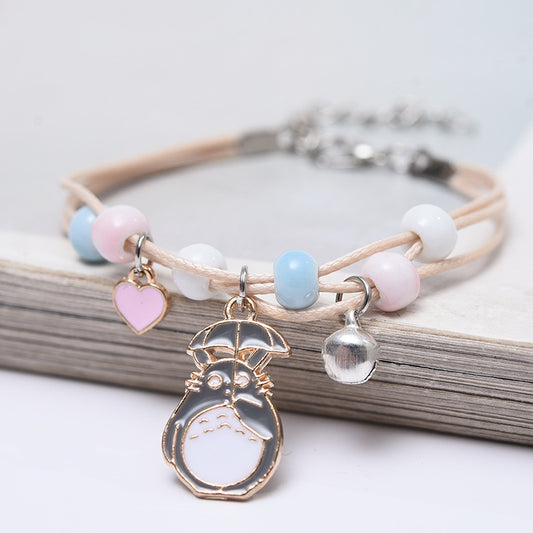 Bracelet | Charms |  Mignon Chat Lapin Gris