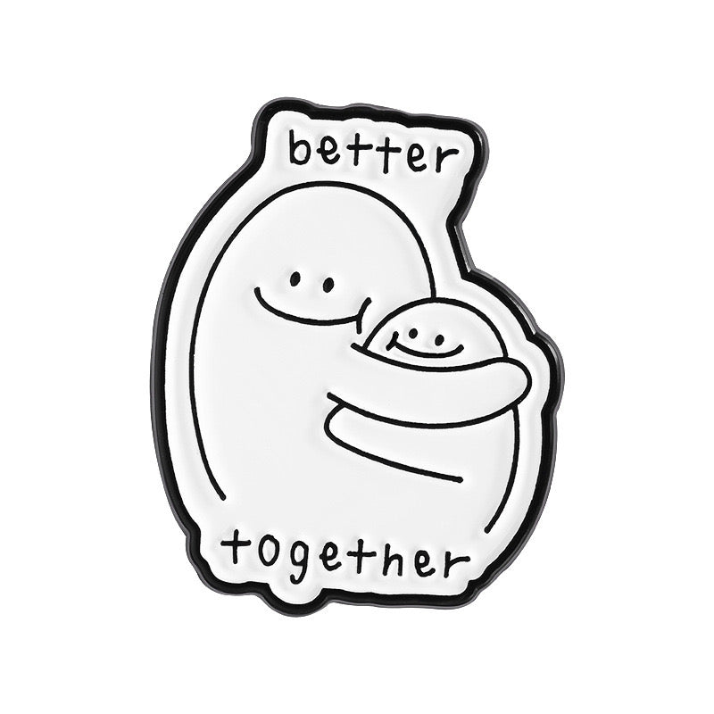 Pin's Broche Email | Bonhomme Calin | Kawaii | Fun | Humour Better Together